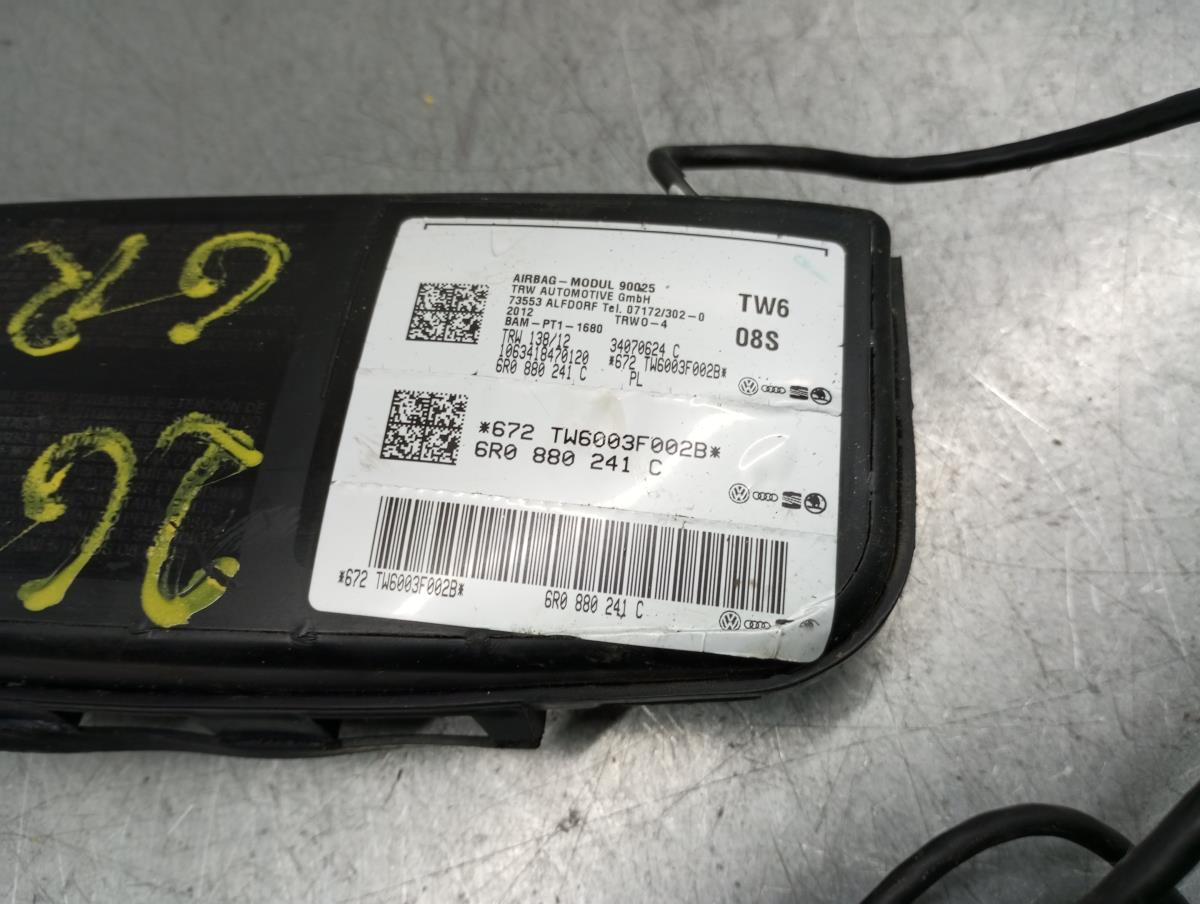 Left Seat Airbag VOLKSWAGEN Polo (6R, 6C) Imagem-3