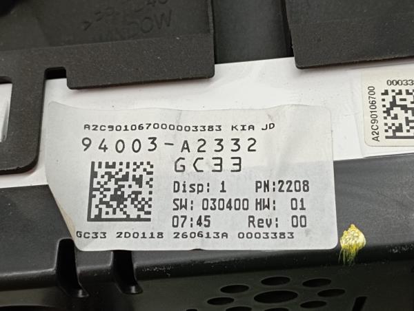 Quadrante / painel de instrumentos KIA Ceed Sportswagon (JD) Imagem-3