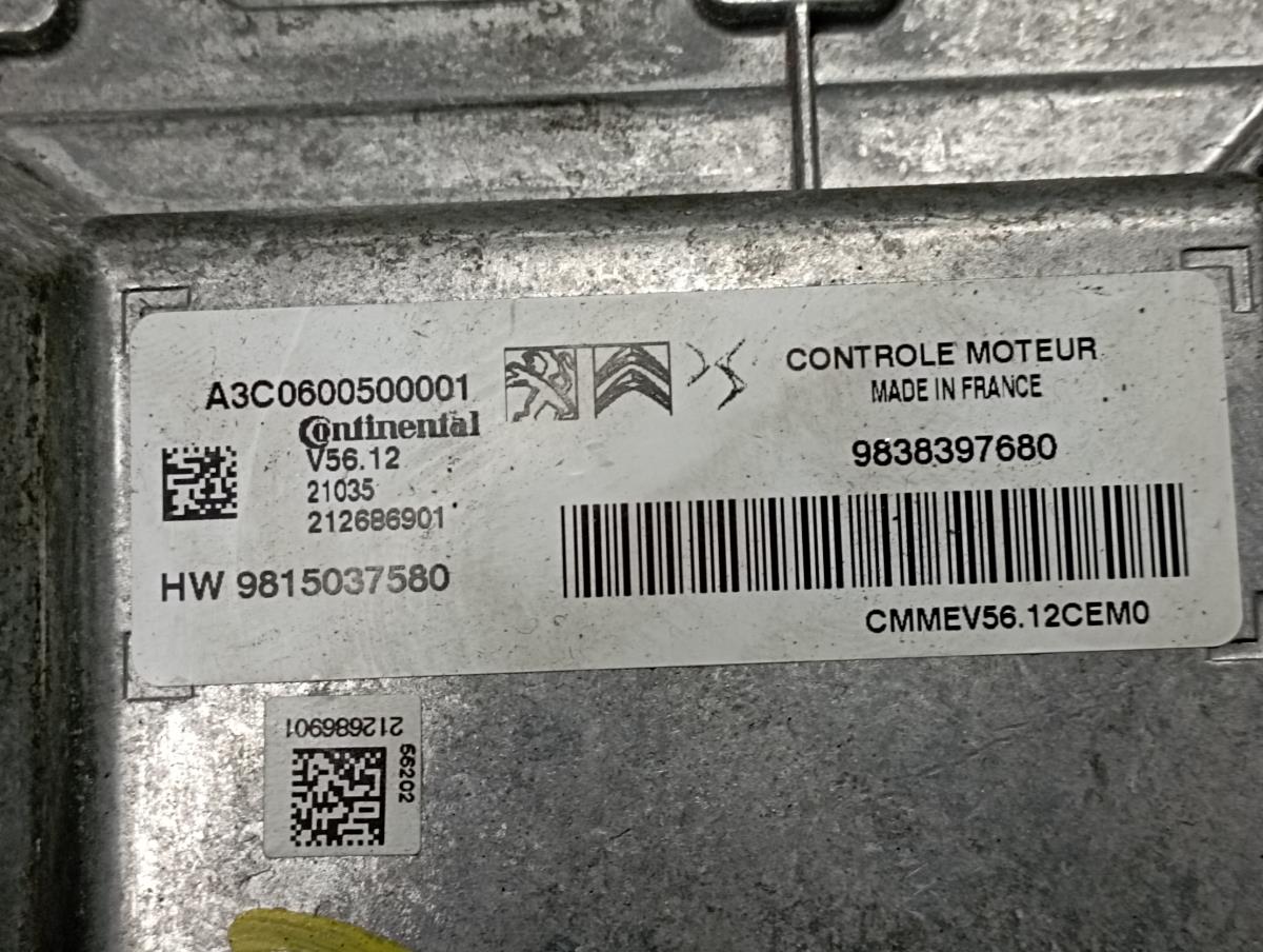 Centralita motor / ECU CITROËN C3 III (SX) Imagem-3