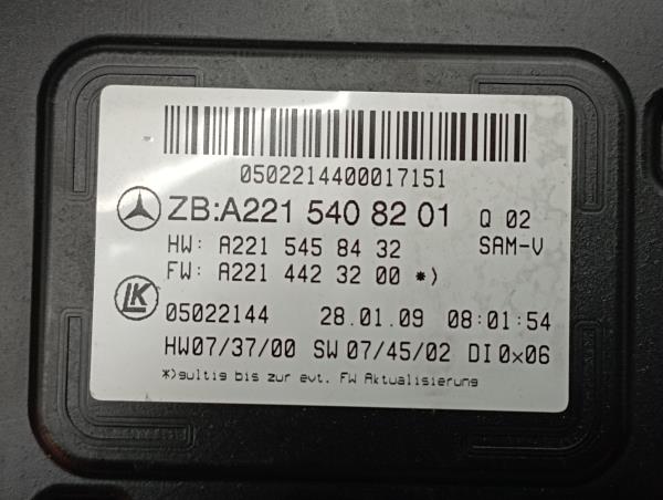 Comfort Unit Module MERCEDES-BENZ Classe S (W221) Imagem-3
