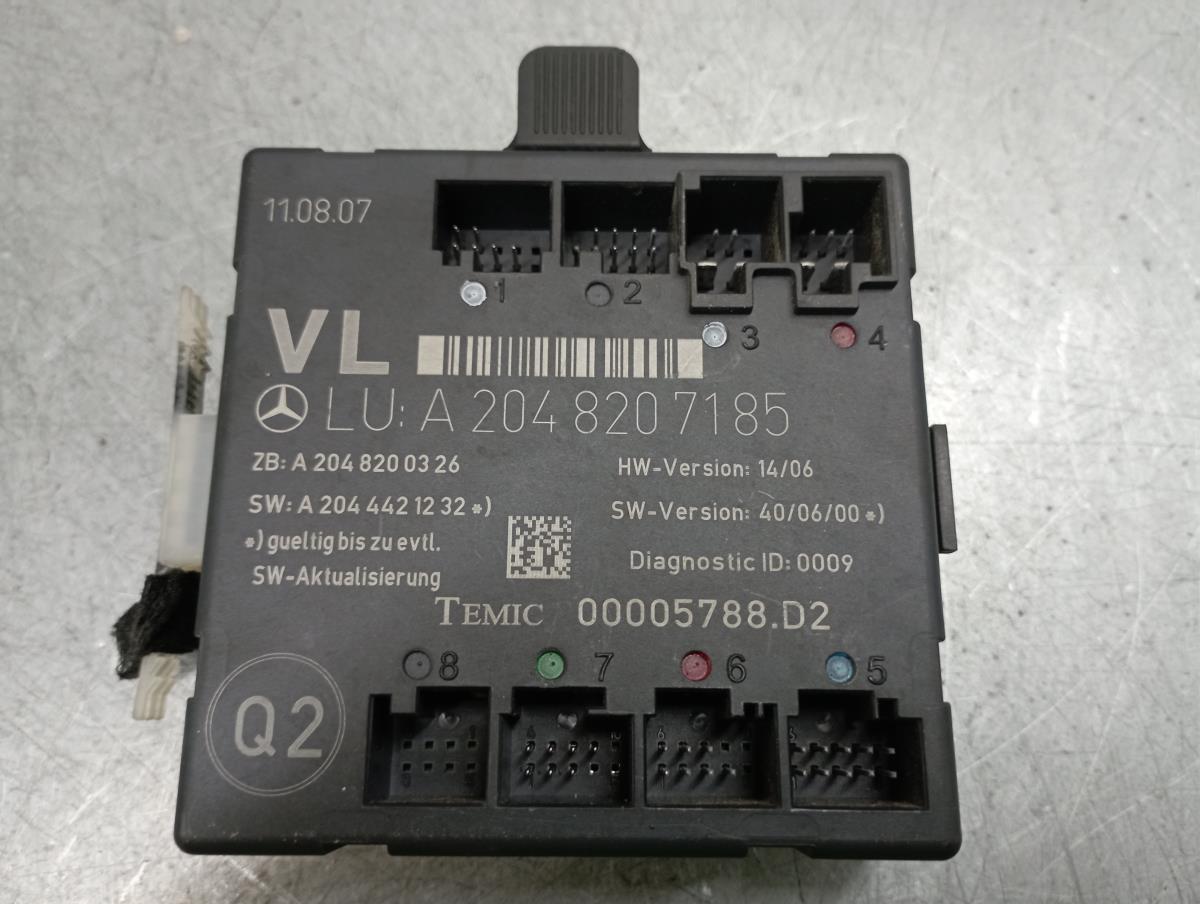 Left front Door Unit Module MERCEDES-BENZ Classe C (W204) Imagem-2