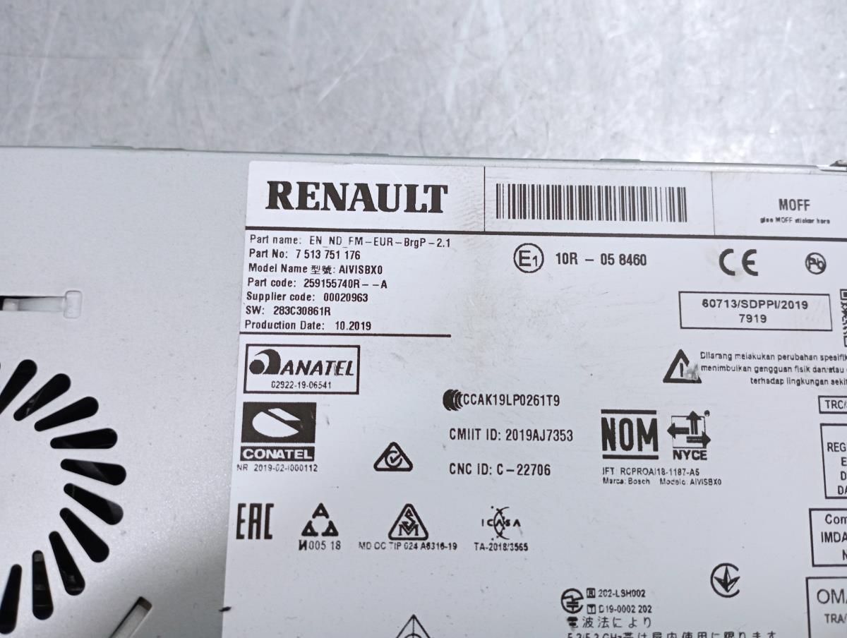 Kit Auto-rádio RENAULT Clio V (BF_) Imagem-8