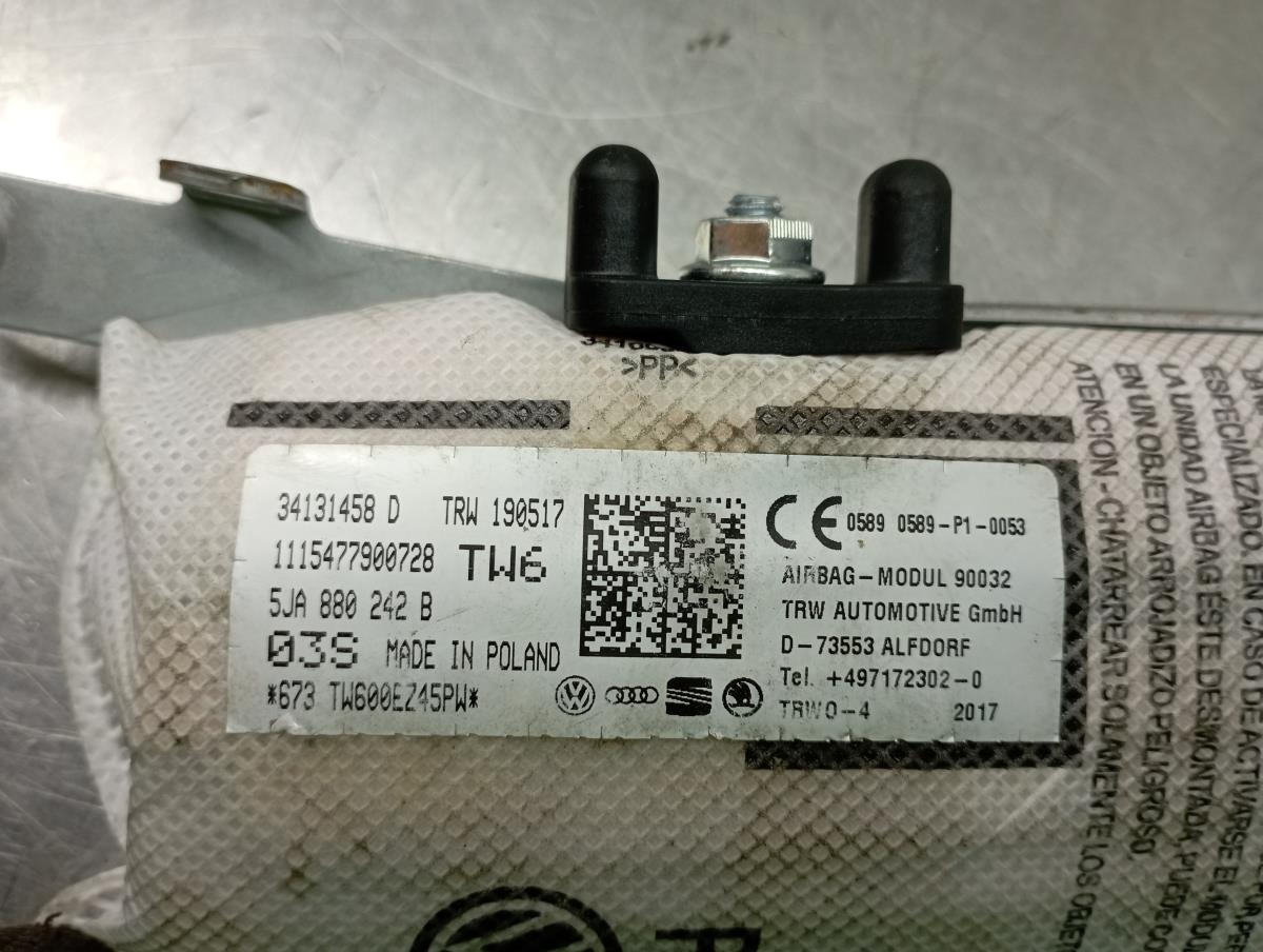 Airbag Destro SKODA Rapid Spaceback (NH1) Imagem-2