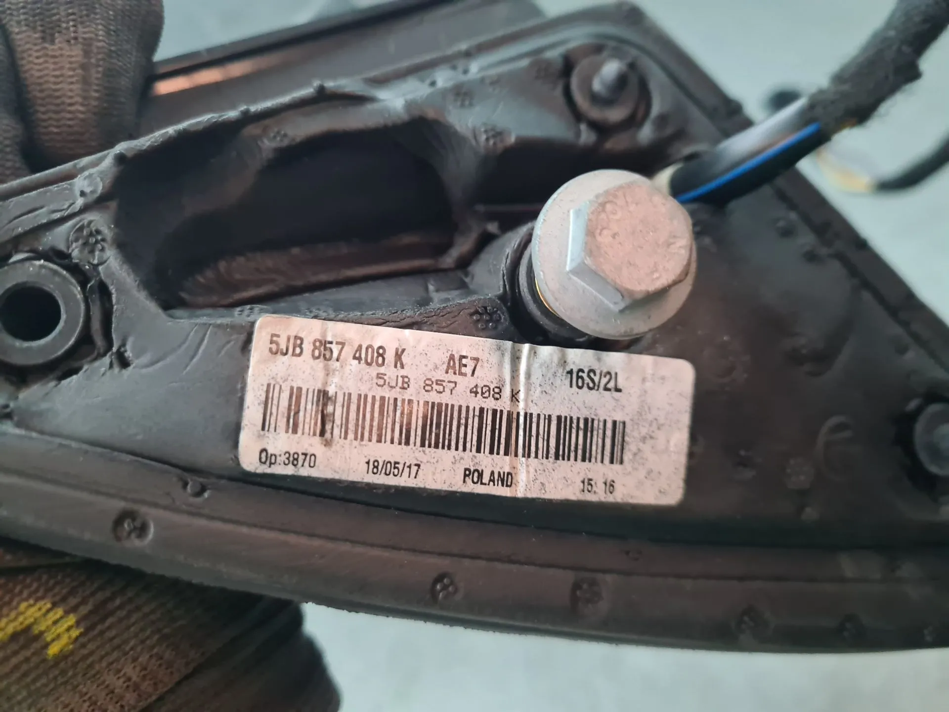 Espejo retrovisor Derecho SKODA Rapid Spaceback (NH1) Imagem-5