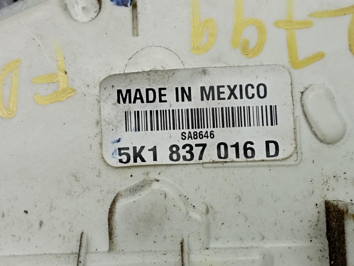 Front Right Door Lock VOLKSWAGEN Golf VI (5K1) Imagem-4