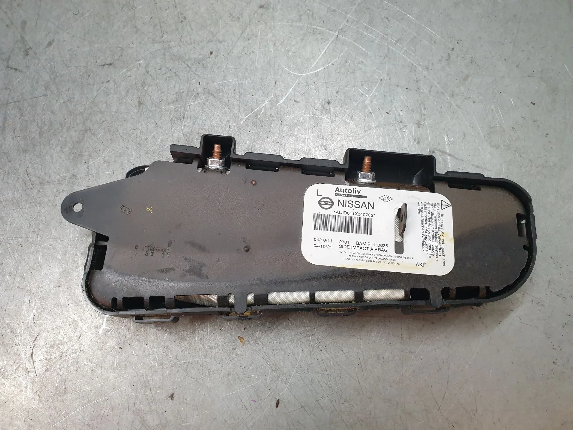 Airbag banco esquerdo NISSAN Qashqai/Qashqai+2 I (J10, JJ10) Imagem-1