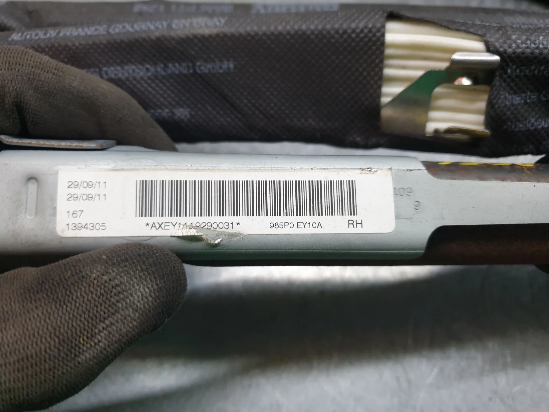 Right Curtain Airbag NISSAN Qashqai/Qashqai+2 I (J10, JJ10) Imagem-3