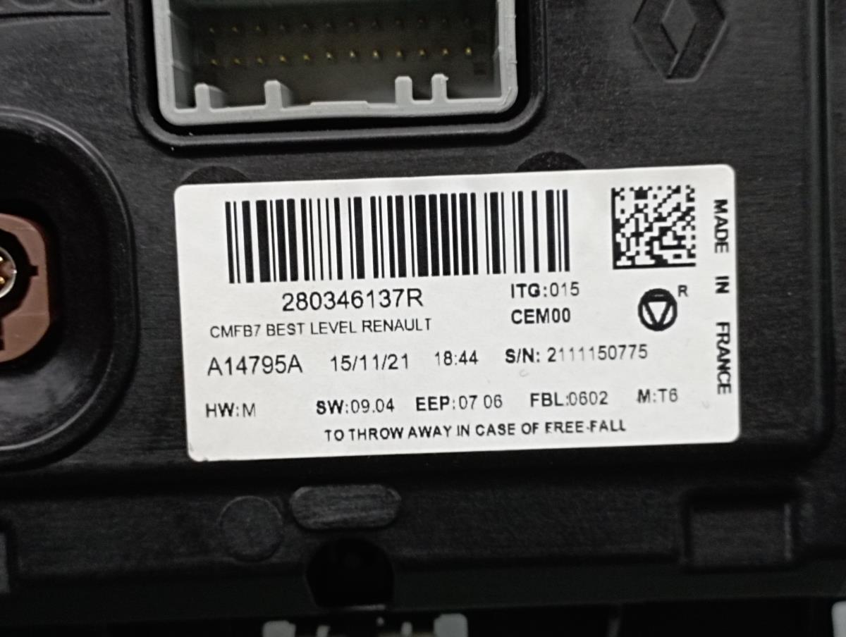 Display / schermo informazioni RENAULT Clio V (BF_) Imagem-3