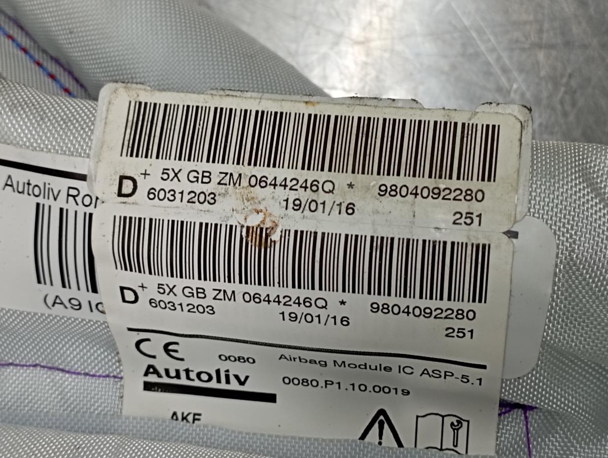 Airbag Rideau Droite PEUGEOT 2008 I (CU_) Imagem-2