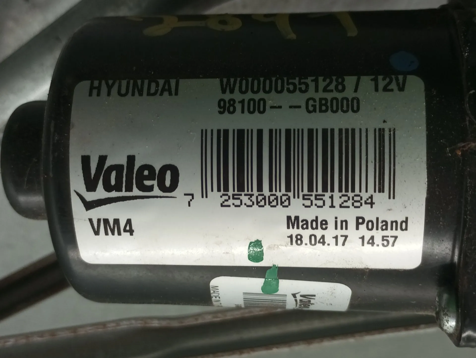 Motor limpa vidros frente HYUNDAI i20 (GB) Imagem-2