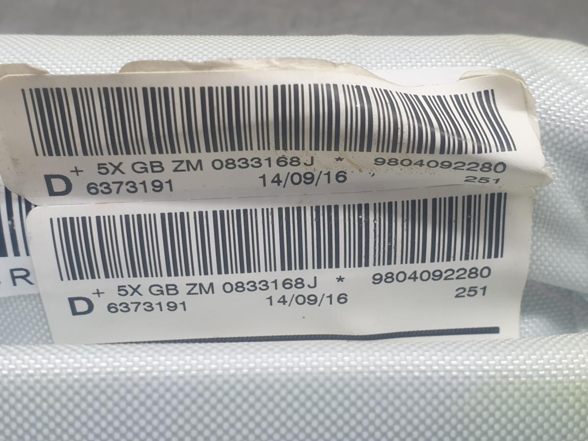 Right Curtain Airbag PEUGEOT 2008 I (CU_) Imagem-2