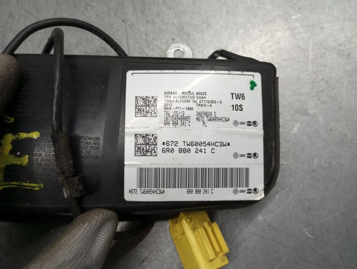 Left Seat Airbag VOLKSWAGEN Polo (6R, 6C) Imagem-2