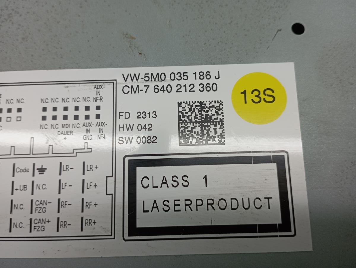 Car radio VOLKSWAGEN Polo (6R, 6C) Imagem-9