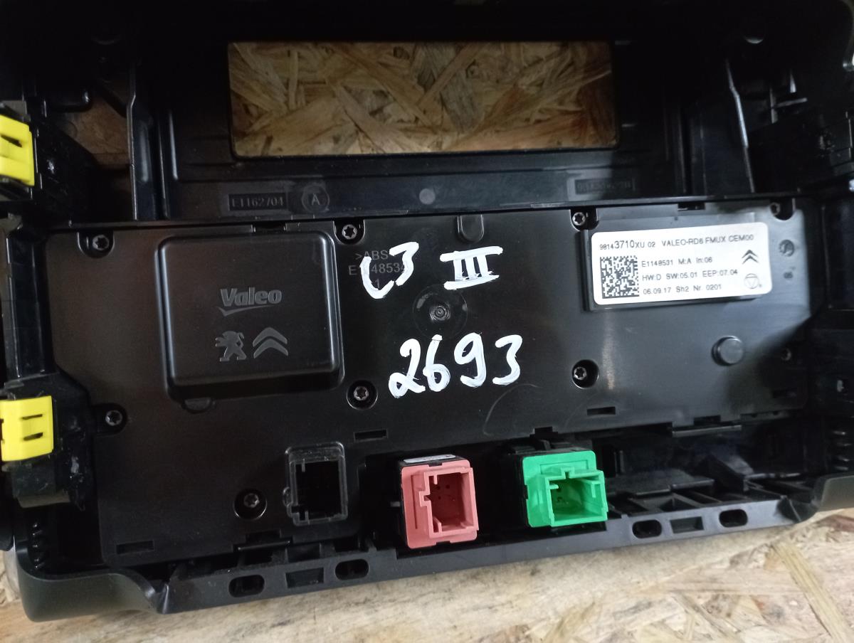 Comando do rádio CITROËN C3 III Van (SX_, SY_) Imagem-2