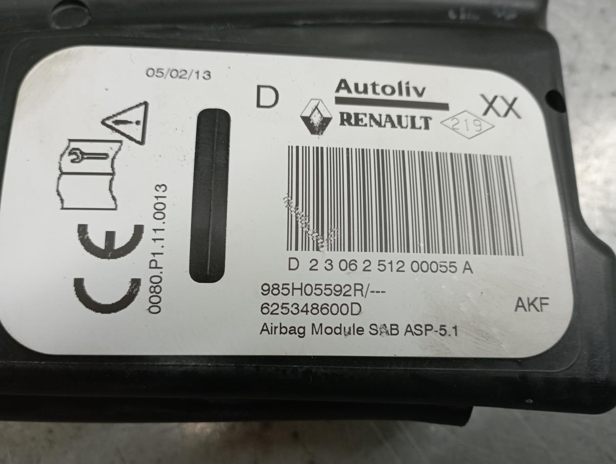 Right Seat Airbag RENAULT Zoe (BFM_) Imagem-2