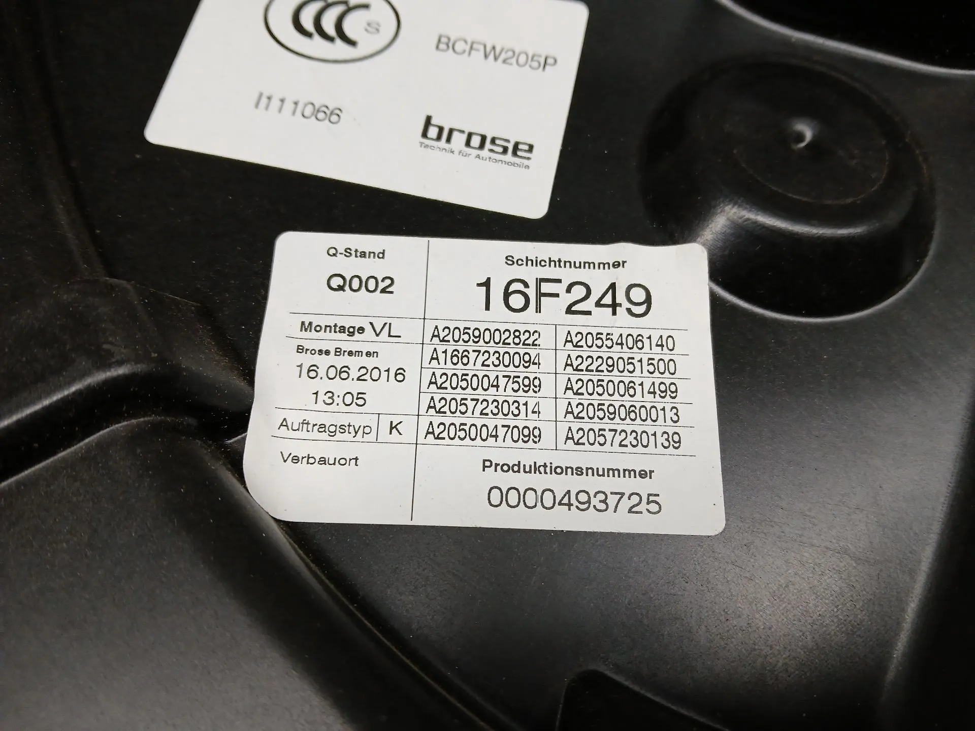 Lève-vitre avant gauche MERCEDES-BENZ Classe C Carrinha (S205) Imagem-5