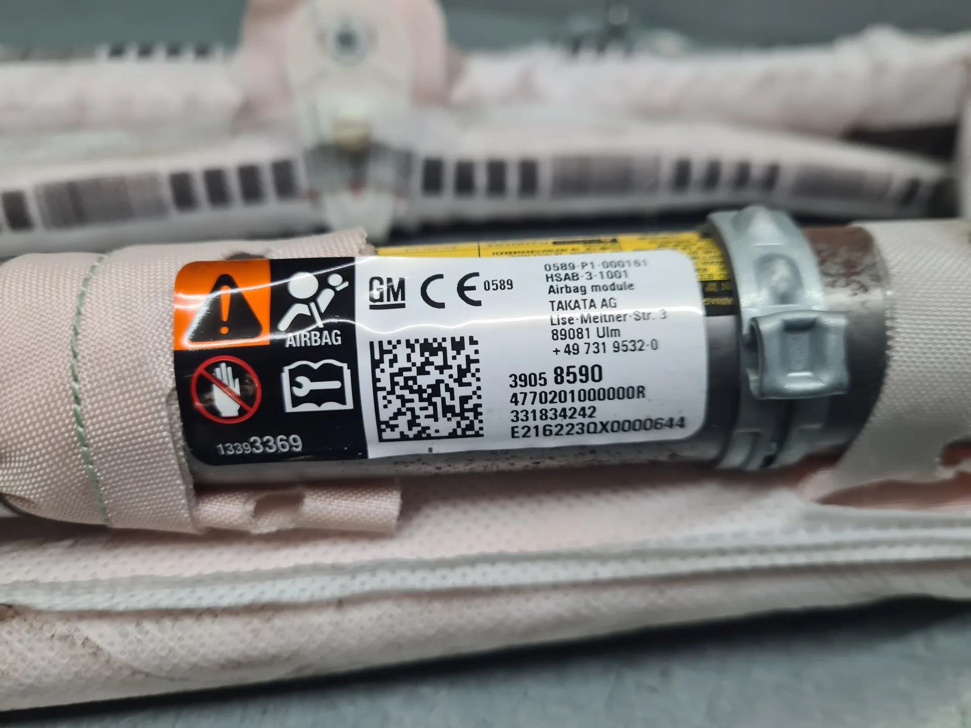 Airbag a Tendina Destra OPEL Astra K Imagem-1