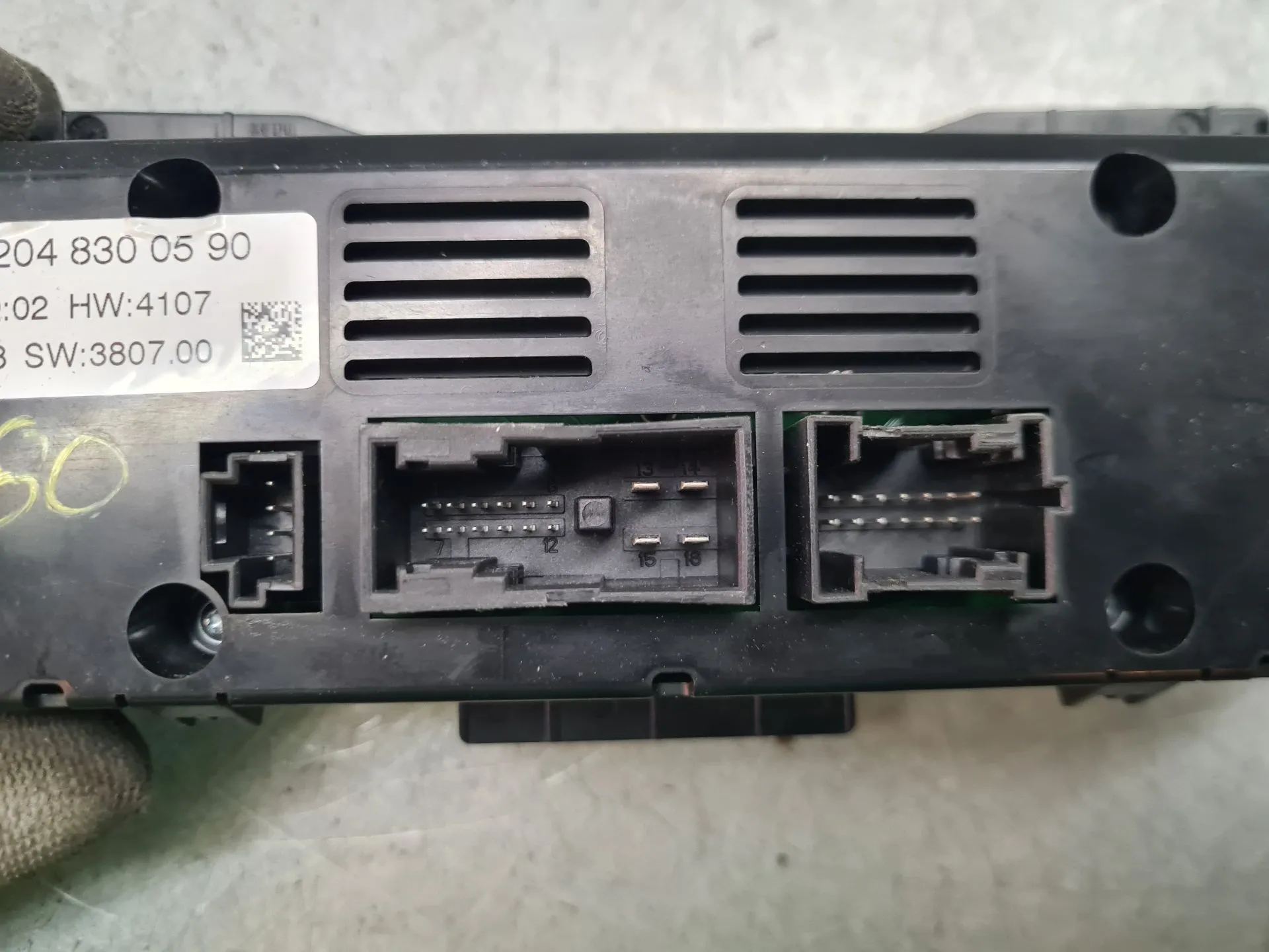 Climate control MERCEDES-BENZ Classe C Carrinha (S204) Imagem-4