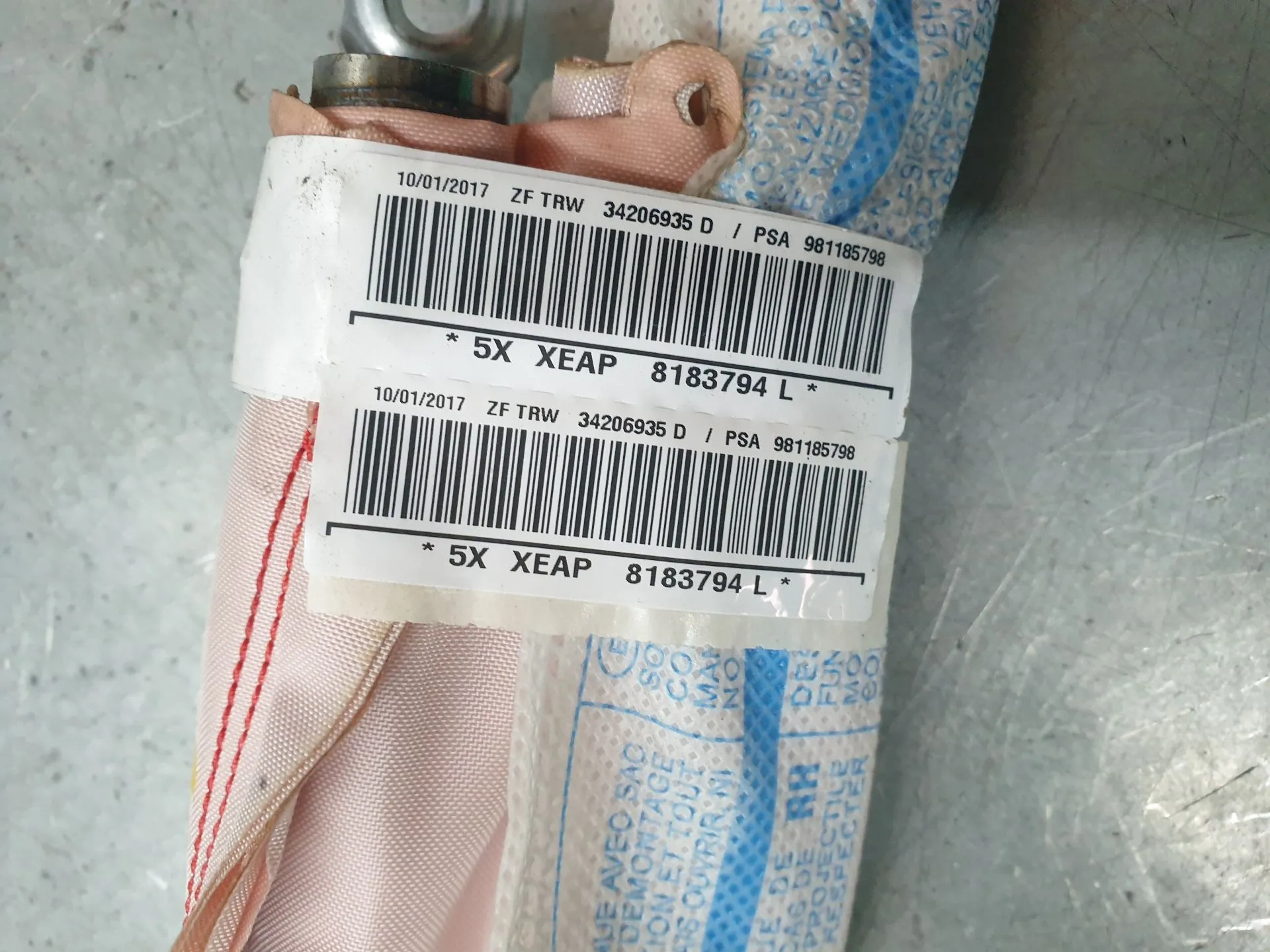 Airbag Rideau Droite CITROËN C3 III (SX) Imagem-2