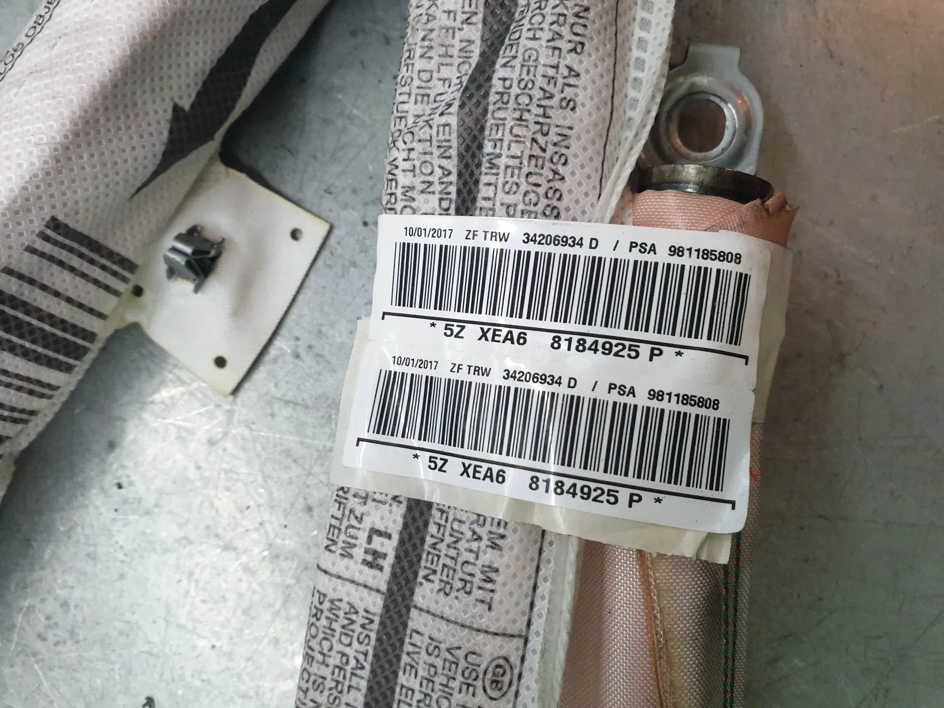 Airbag Rideau Guache CITROËN C3 III (SX) Imagem-2