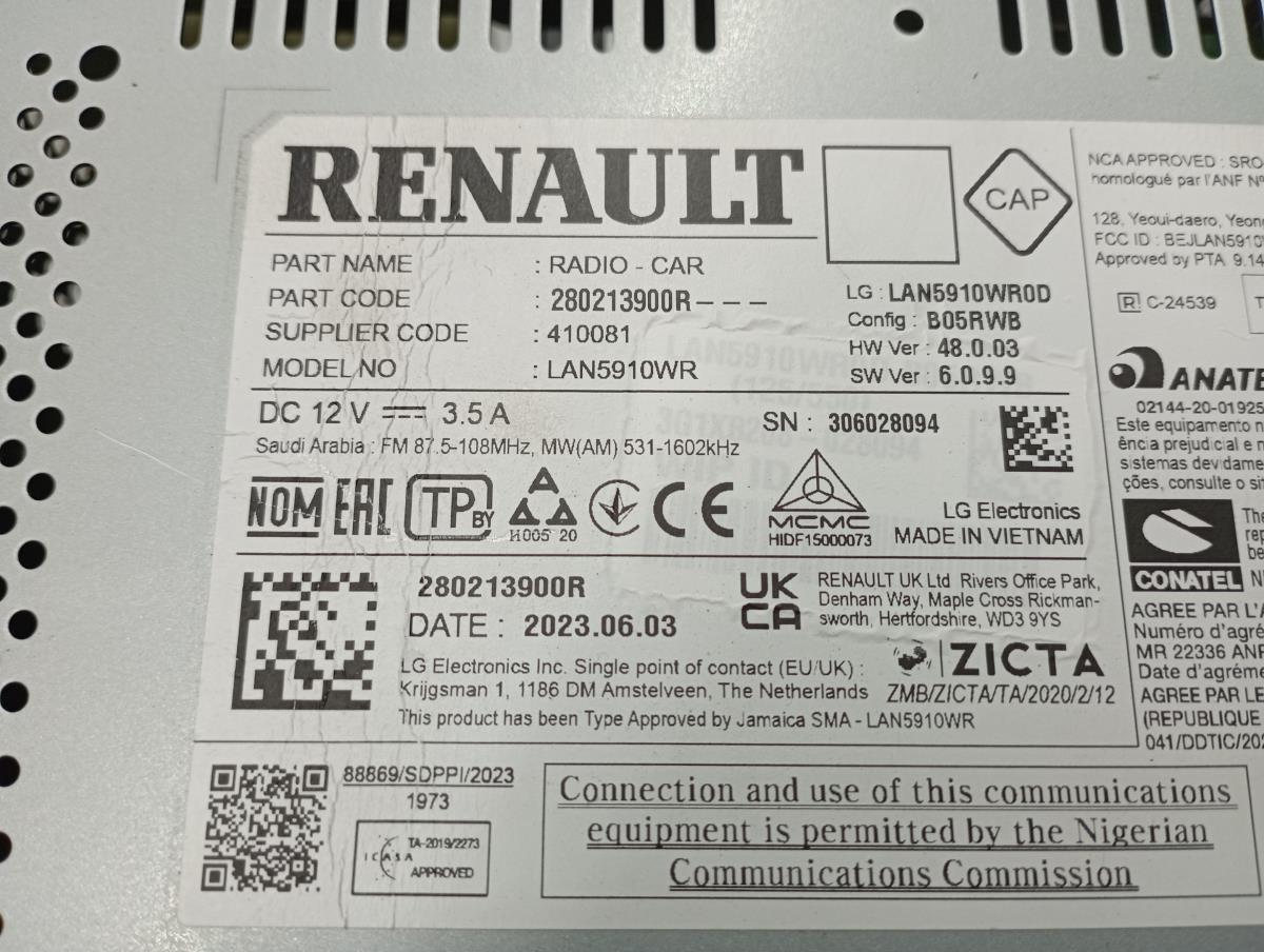 Rádio / auto-rádio DACIA Sandero III Imagem-4