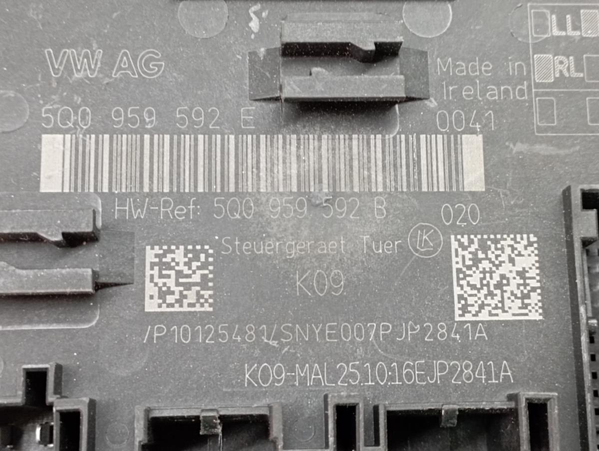 Right front Door Unit Module VOLKSWAGEN Golf VII (5G1, BQ1, BE1, BE2) Imagem-3
