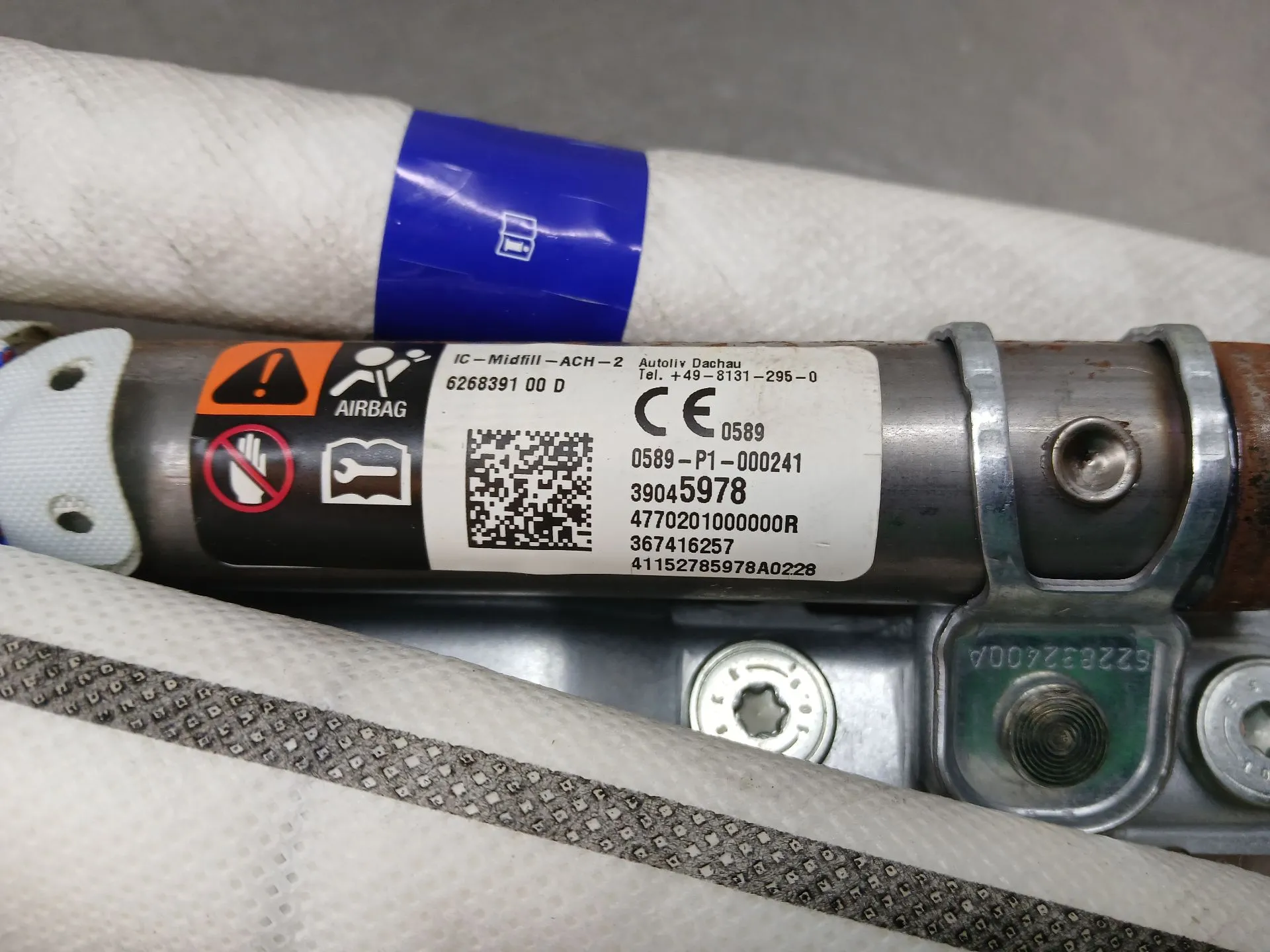 Airbag Cortina Derecho OPEL Corsa E Imagem-3