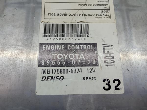Centralina motor / ECU TOYOTA Corolla Hatchback (_E12_) Imagem-3