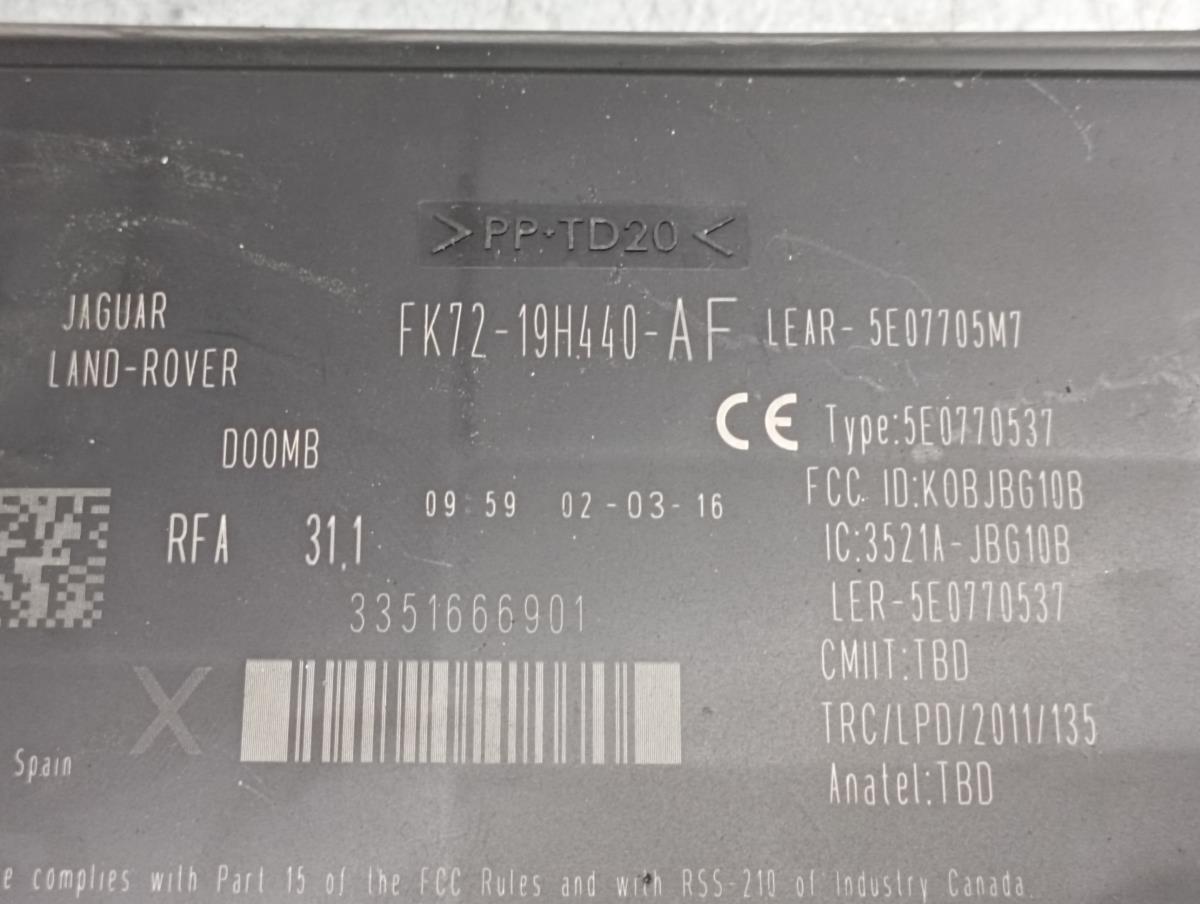 Comfort Unit Module LAND ROVER Range Rover Evoque (L538) Imagem-4