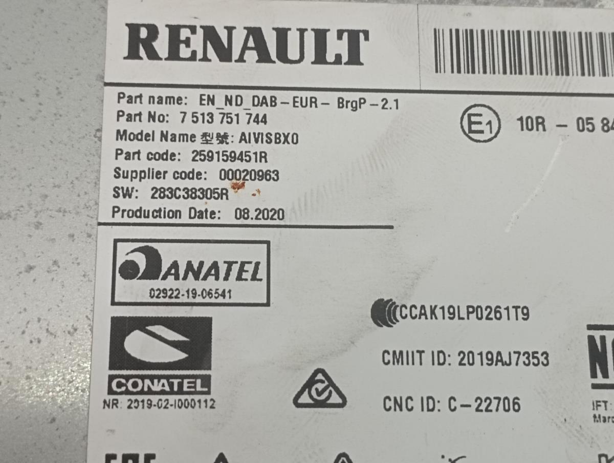 Radio / Autoradio RENAULT Captur II Imagem-2