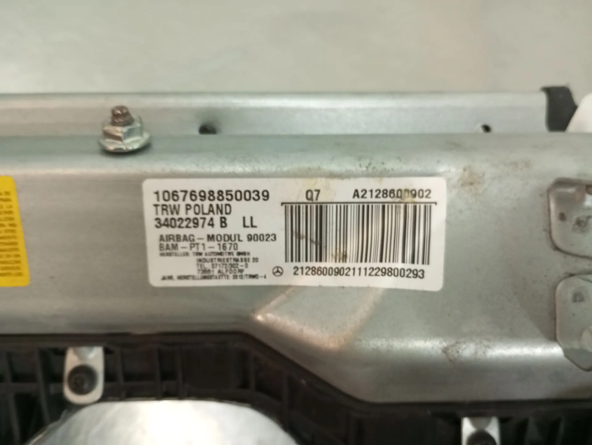 Airbag Ginocchia MERCEDES-BENZ CLS (C218) Imagem-3