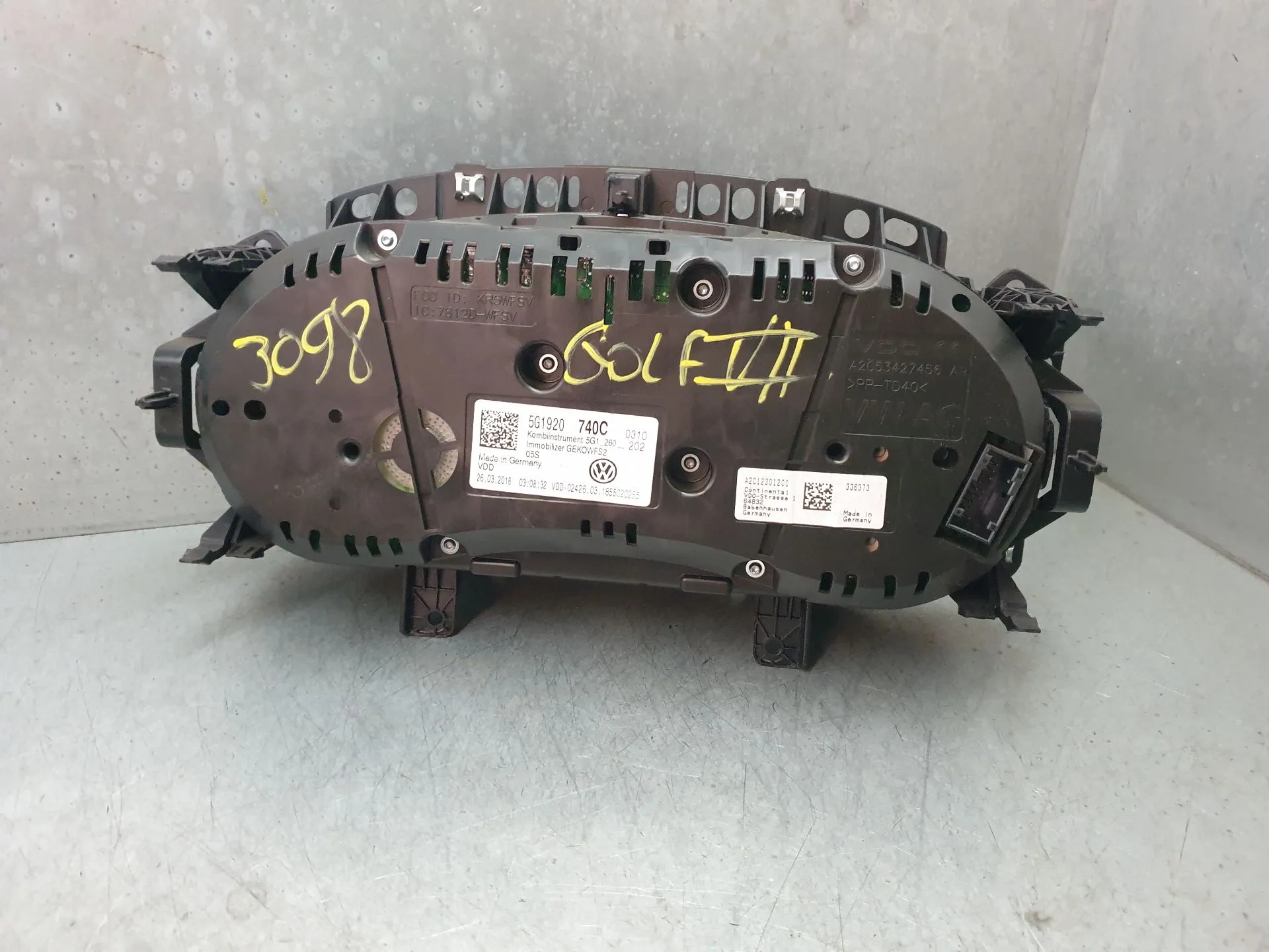 Compteur de vitesse VOLKSWAGEN Golf VII (5G1, BQ1, BE1, BE2) Imagem-2