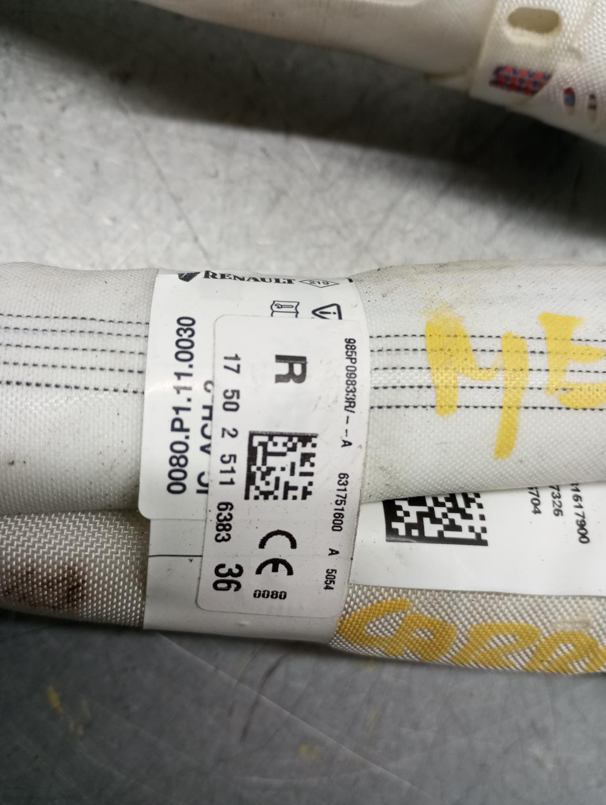 Airbag Cortina Derecho RENAULT Megane IV Grandtour (K9A/M_) Imagem-3