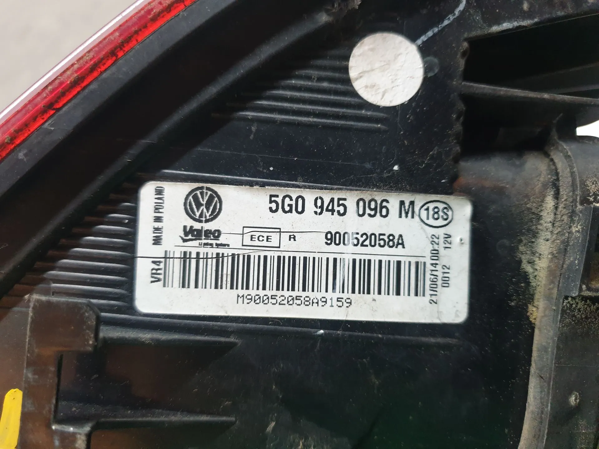 Feu arrière Droite VOLKSWAGEN Golf VII (5G1, BQ1, BE1, BE2) Imagem-4