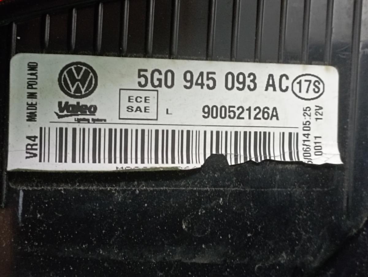 Left Tailgate light  VOLKSWAGEN Golf VII (5G1, BQ1, BE1, BE2) Imagem-3