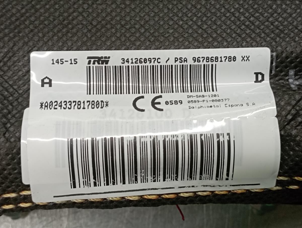 Airbag banco esquerdo CITROËN C4 Picasso II Imagem-3