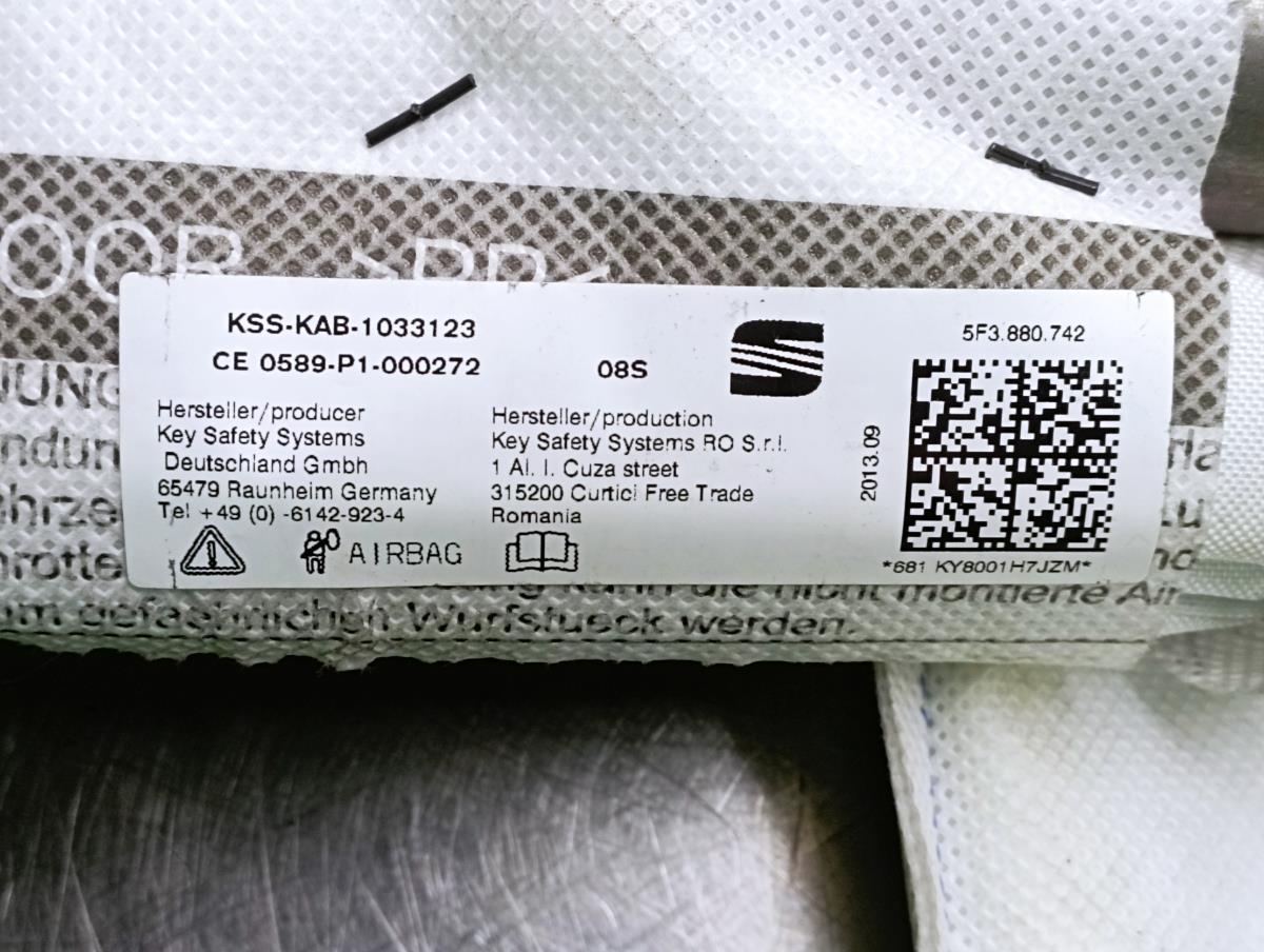 Airbag Rideau Droite SEAT Leon SC (5F5) Imagem-3