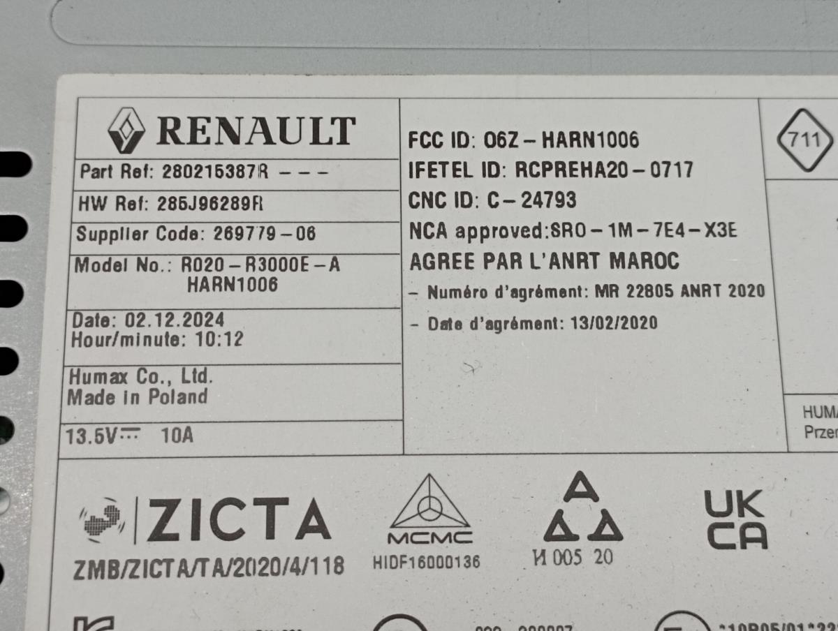 Radio / autorradio RENAULT Trafic III (FG_) Imagem-6