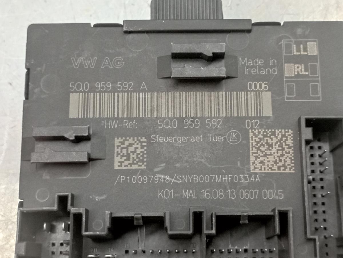 Right front Door Unit Module VOLKSWAGEN Golf VII (5G1, BQ1, BE1, BE2) Imagem-2