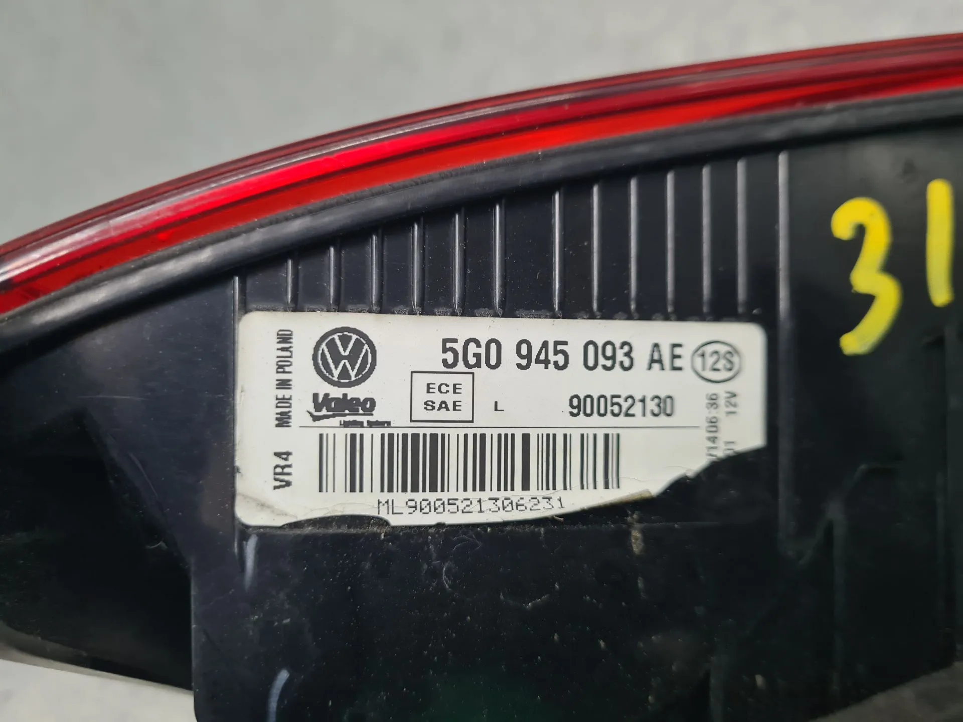 Left Tailgate light  VOLKSWAGEN Golf VII (5G1, BQ1, BE1, BE2) Imagem-6