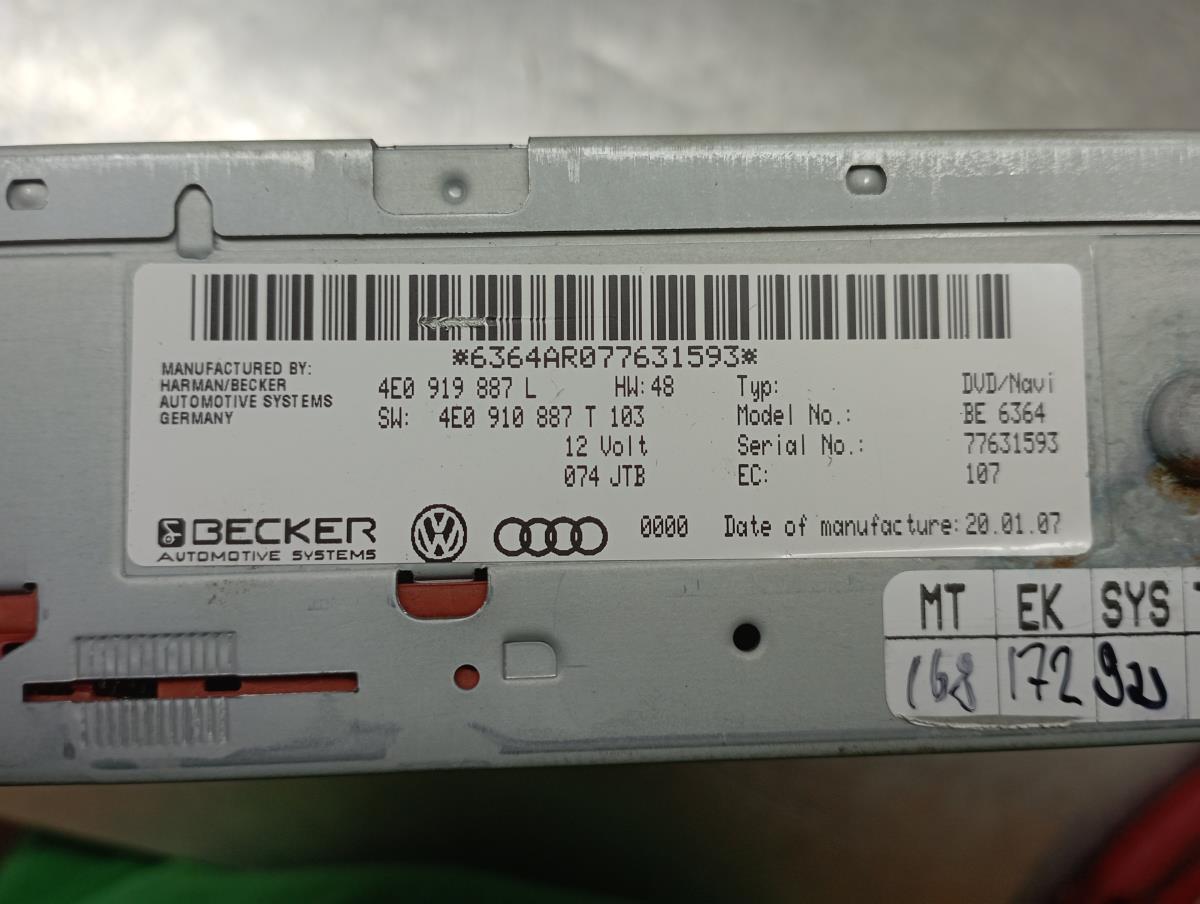 Caixa / leitor CDs AUDI A6 Avant (4F5, C6) Imagem-4