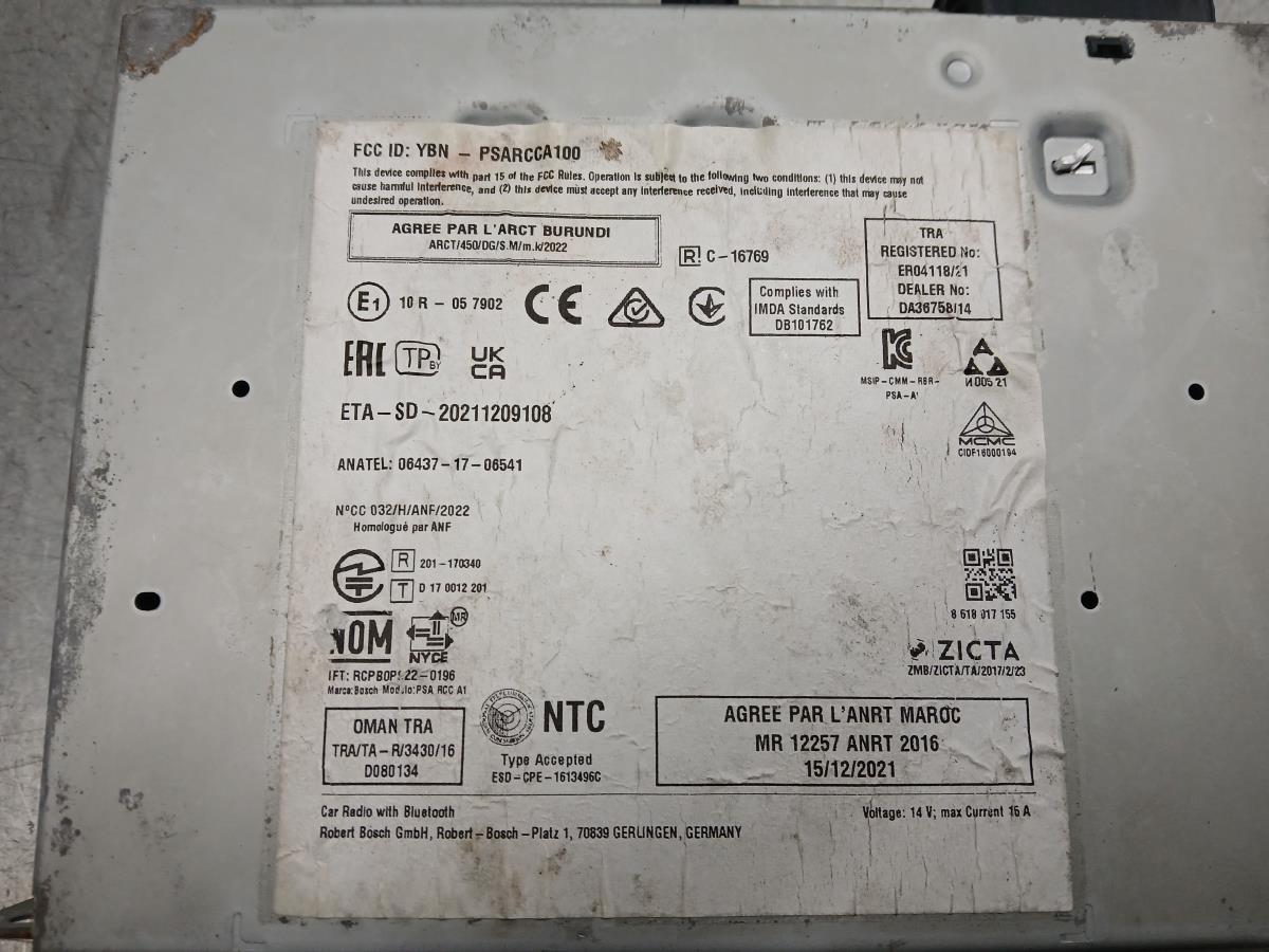 Radio / Autoradio PEUGEOT 2008 II (U_) Imagem-4