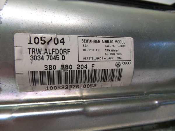 Airbag passageiro SKODA Superb I Sedan (3U4) Imagem-3