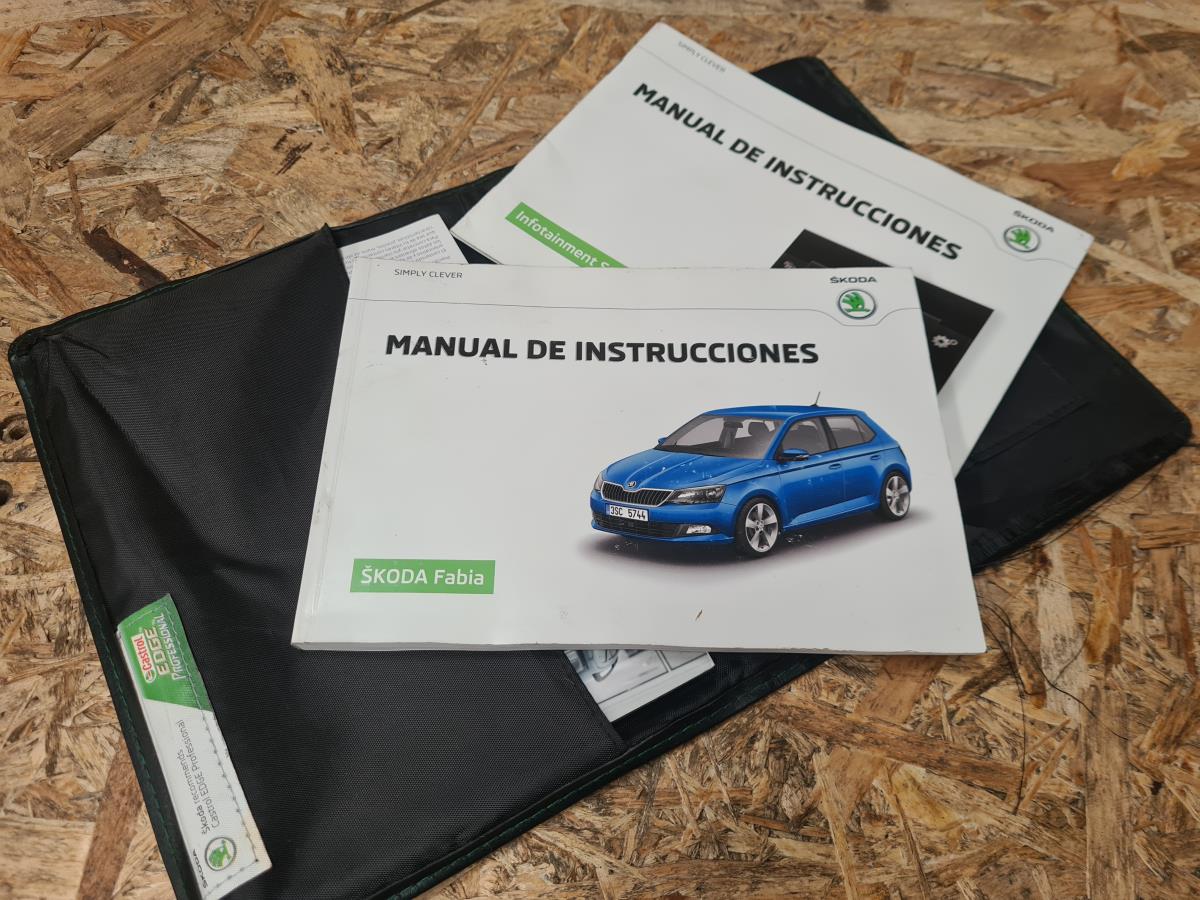 Bolsa com manual de utilizador do veículo SKODA Fabia III Hatchback (NJ3) Imagem-1