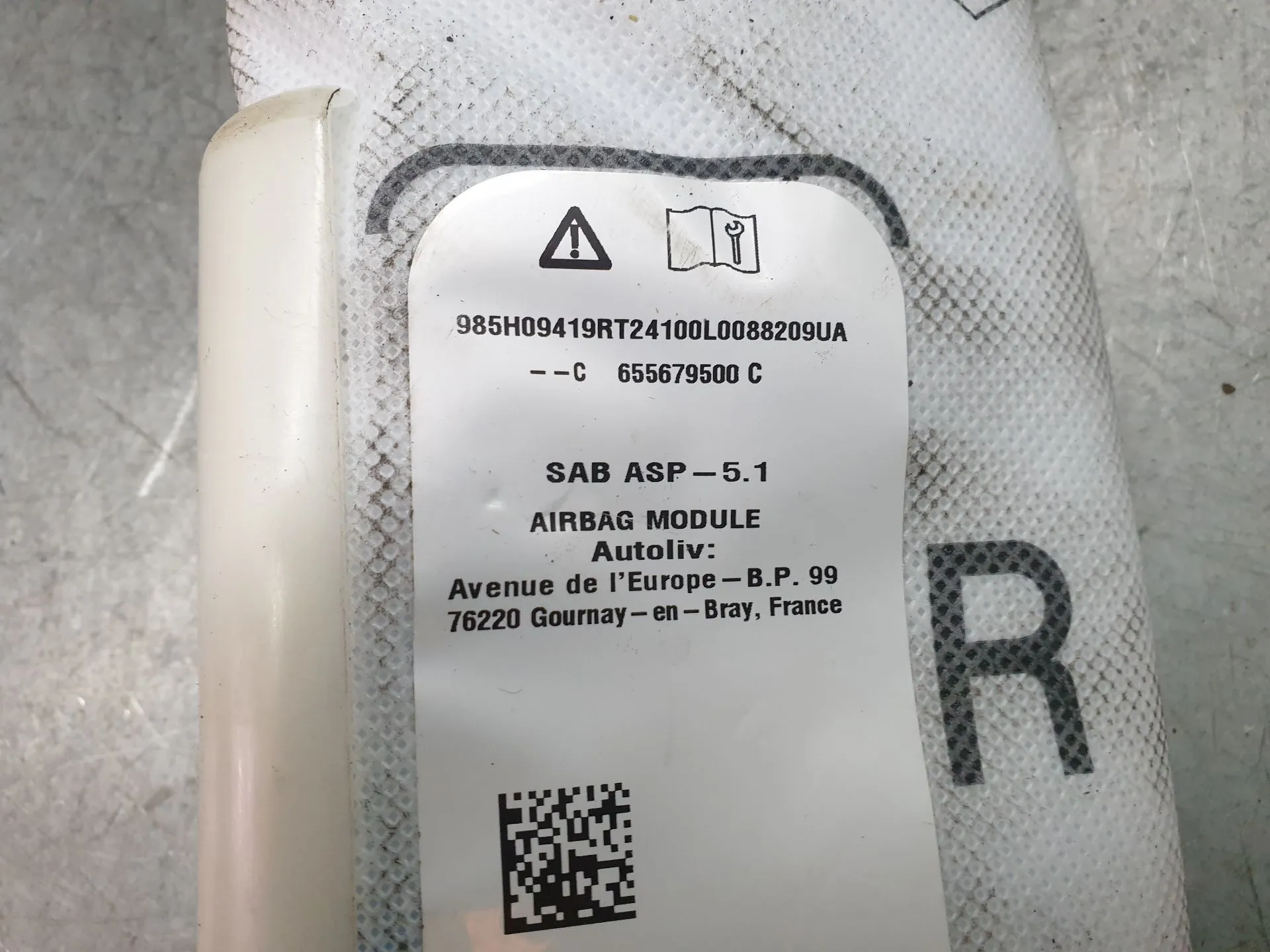 Airbag banco direito RENAULT Kangoo III Imagem-3