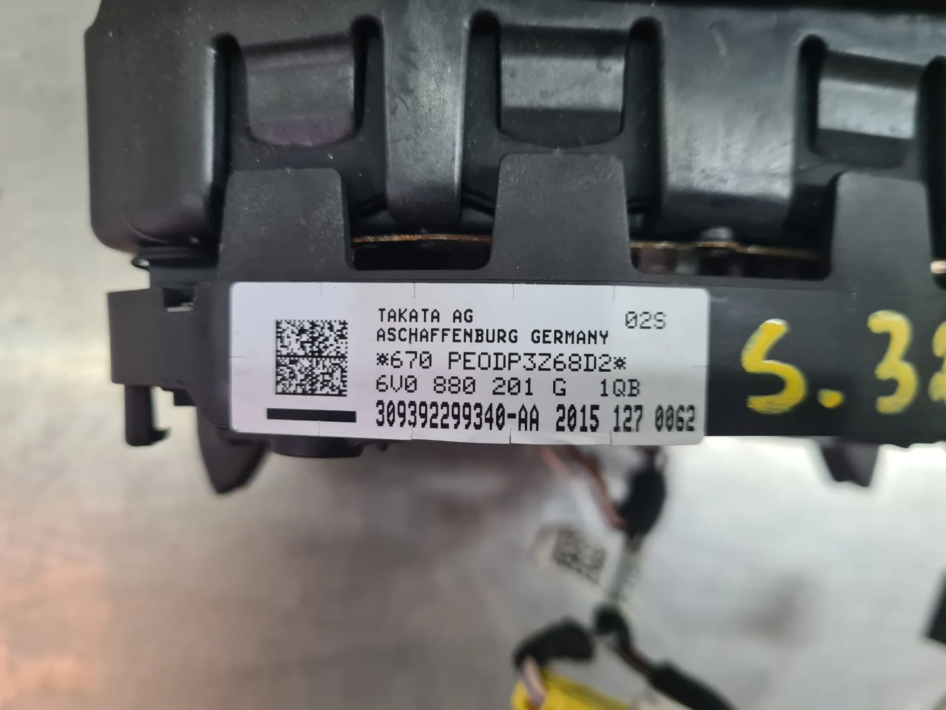 Airbag du Volant SKODA Fabia III Hatchback (NJ3) Imagem-3