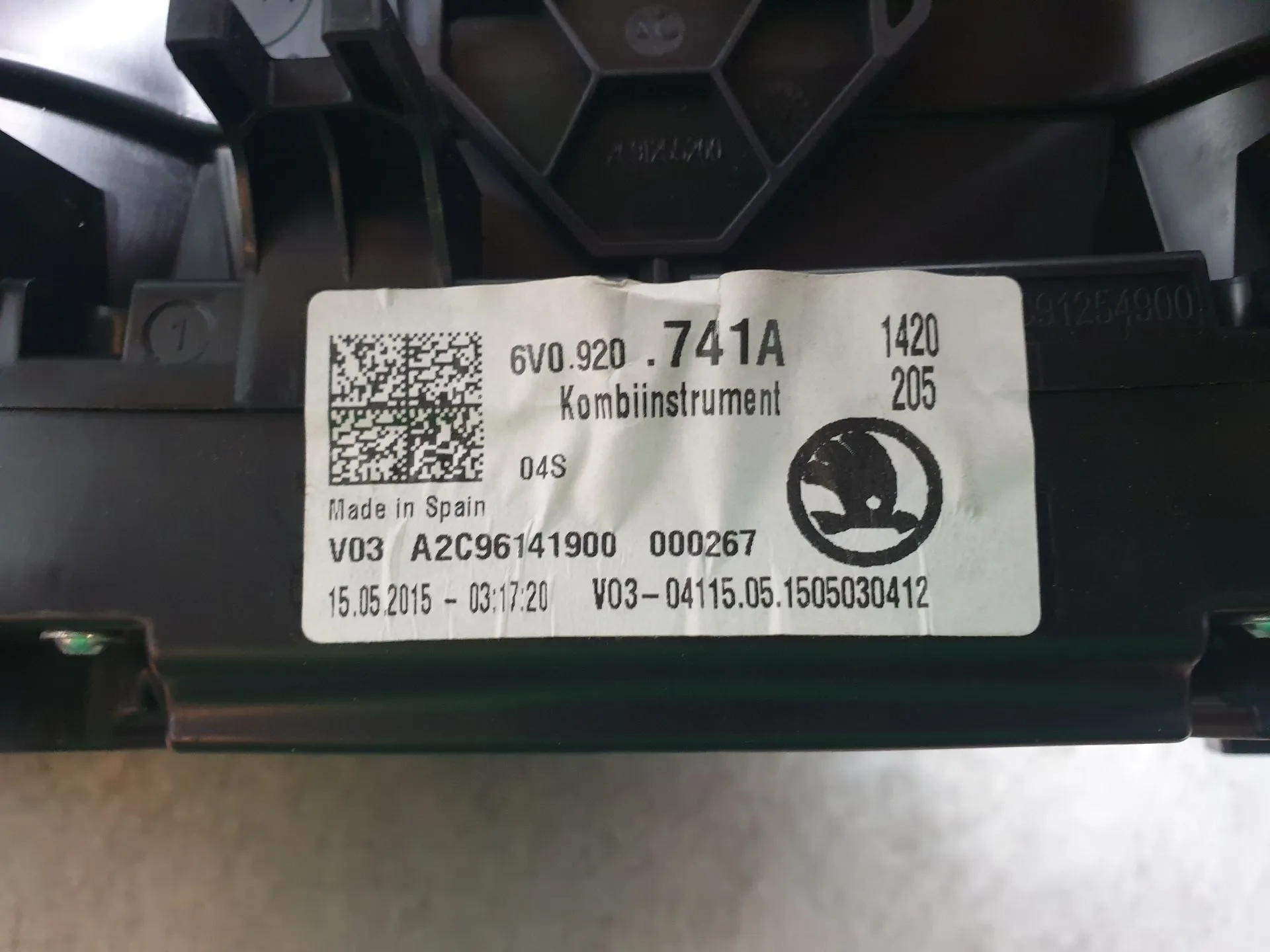 Quadrante / painel de instrumentos SKODA Fabia III Hatchback (NJ3) Imagem-5