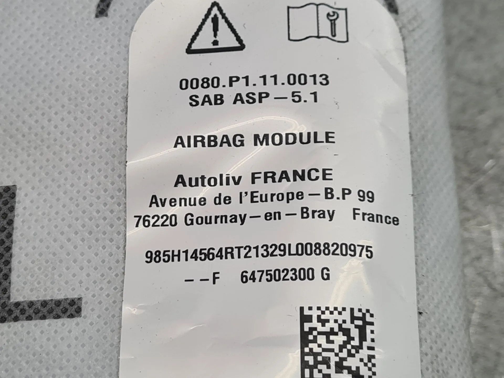 Airbag banco esquerdo MERCEDES-BENZ Citan (420) Imagem-3