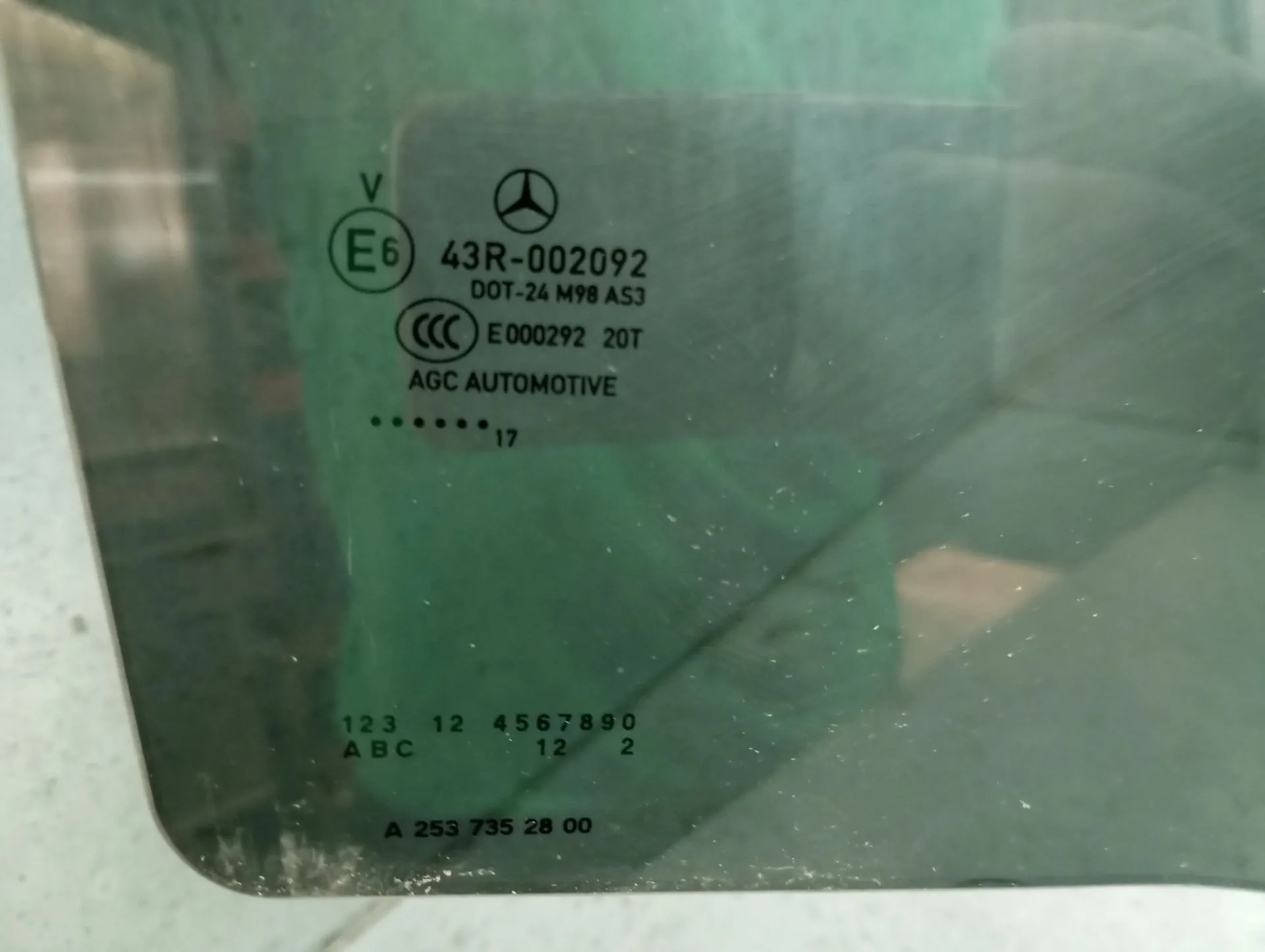 Vidrio puerta Trasero Derecho MERCEDES-BENZ GLC Coupé (C253) Imagem-2