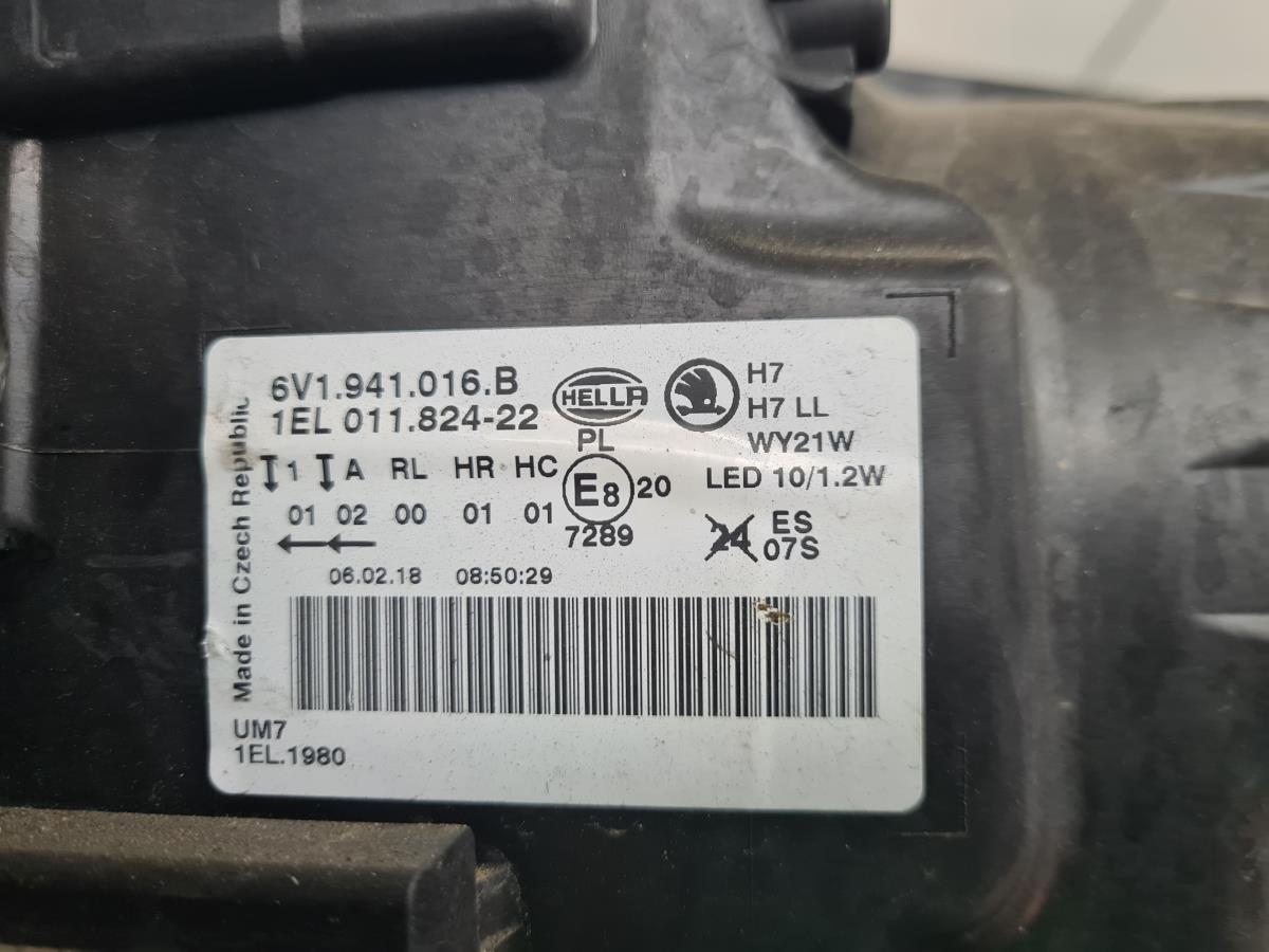 Right Headlight SKODA Fabia III Hatchback (NJ3) Imagem-7